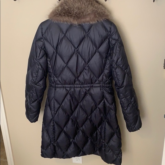 Coach down jacket with removable real fur collar - Picture 2 of 6